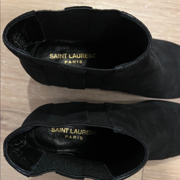 Saint Laurent Babies 40 Chelsea Boots Black Suede | EU 36.5 / US 6.5 - Picture 7 of 13